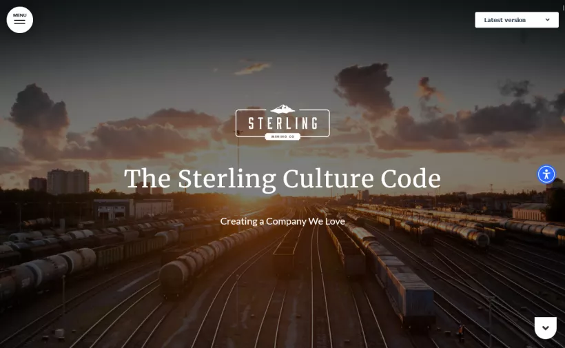 Screenshot Sterling Culture Code